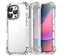 AICase Custodia trasparente rimbalzante per iPhone 16 Pro, antiurto [non ingiallisce] [protezione da cadute militari da 21,3 piedi] Custodia protettiva antigraffio per iPhone 16 Pro