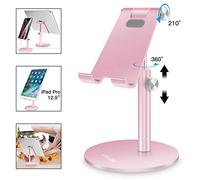 AICase Supporto per tablet/telefono, supporto da tavolo universale regolabile in alluminio, per iPad 2018 Pro 10.5/9.7/12.9, Air mini 2 3 4, Samsung Tab, altri smartphone e tablet (4-12.9") - Oro rosa