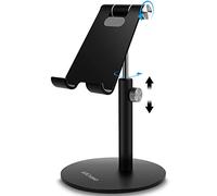 AICase Supporto Tablet/Telefono, Universale Regolabile Supporto per iPad Pro 10.5/9.7/12.9, iPad Air, iPad Mini 2/3/4, iPhone, Samsung Tab, altri smartphone e tablet [4-12.9 pollici] - Nero
