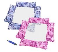 Aicerous® 2 Pcs Amaca Gonfiabile Piscina, 4 in1 Acqua Amaca, Amaca Galleggianti Piscina, Amaca Mare Galleggiante per adult & bambino, idea for beach/pool/bay/summer