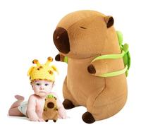 Aicerous® Capibara Peluche, Cute Peluche Capybara, Super Soft Capibara Giocattolo Peluche morbidissimi, adatto come regalo di compleanno o altri regali di festa per bambini (A)