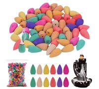 Aicharynic 300 coni di incenso, multicolore, miscela di frutta, 300 pezzi, 1 unità