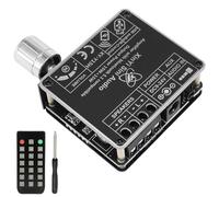 Aicharynic Amplificatore Bluetooth: HiFi Stereo, Amplificatore Audio 2 Canali 2X50W, Mini Scheda Amplificatrice Digitale Con Telecomando Per Home Theater E Altoparlanti Fai Da Te (Nero)