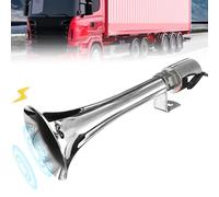 Aicharynic Clacson turco, 12 V/24 V, corna ad aria compressa, clacson per camion, tromba ad aria, tromba d'aria, kit per roulotte, fischietto a pressione per auto, camion, barche, moto