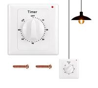 Aicharynic Interruttore per conto alla rovescia, timer da 60 minuti, con timer, impermeabile, per bagno, ventilatore, ventilatore