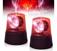 Aicharynic Luci a LED Festive: 2 Luci a LED per Feste, con Riflettore Girevole, Luce a 360°, Funzionamento a Batteria