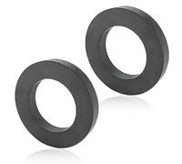 Aicharynic Magneti ad anello, Ø 70 mm x 32 mm x 15 mm, magnete ad anello in ferrite con foro, anello magnetico, resistente, con foro per industria, fai da te, progetti scientifici