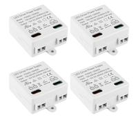 Aicharynic Mini trasformatore LED da 12 V/DC 10 W, 4 pezzi, trasformatore LED da 100 - 240 V a 12 V DC, tensione costante, driver LED per luci e strisce LED da 12 V