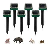 Aicharynic Repellente Solare per Talpe 6 Pezzi, Solare Repellente Zanzare, Repellent Talpe Ultrasuoni, IP65 Impermeabile Scaccia Talpe, Repellente Solare Ultrasuoni per anti Talpe, Serpent, Ratti