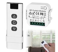 Aicharynic Set di controllo radio per tapparelle, interruttore intelligente compatibile con interruttore radio 230 V per tapparelle, persiane, tende da sole, composto da telecomando RF + modulo