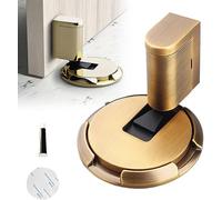 aichilra Fermaporta magnetico, senza punzonatura, meccanico, silenzioso, regolabile in altezza, fermaporta magnetico in metallo per il pavimento, mantiene la porta aperta senza forare