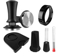 aichilra Pressino per caffè da 53 mm, set professionale con strumento WDT, imbuto dosatore e tappetino antimanomissione per amanti del caffè barista