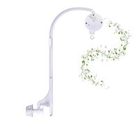 AICMEI Braccio mobile per culla da 58,4 cm, con dado singolo di regolazione e fissaggio, con carillon, gancio decorativo per cameretta dei bambini, staffa di spostamento fai da te
