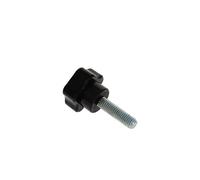Aicosineg Star Knobs - Pomello di serraggio con filettatura maschio, vite di serraggio manuale, parti di ricambio M8 x 32 mm, lunghezza 25 mm, nero, 10 pezzi