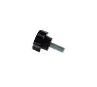 Aicosineg Star Knobs - Pomello di serraggio con filettatura maschio, vite di serraggio manuale, parti di ricambio M8 x 32 mm, lunghezza 20 mm, nero, 5 pezzi