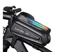 AICTIMO Borsa Telaio da Bicicletta, Borsa da Manubrio per Bici Impermeabile PortatileTouch Screen Porta Cellulare Bici Borse Ciclismo Top Pannier per Telefoni 7 Pollici
