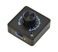 Aideepen 4 Pin 12V PWM Fan Controller 12V Type C Power Supply 4 Wires Speed Controller with Backlight for PC Housing, DIY Water Cooling Option