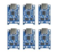 Aideepen 6pcs TC4056 Tipo-C USB-C Interfaccia di ingresso USB 5V 1A 18650 LiIon batteria al litio scheda caricabatterie modulo con funzioni di protezione doppia