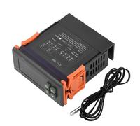 Aideepen STC-1000, regolatore di temperatura, DC 12 V, 10 A, termostato digitale, 2 relè, uscita con sonda NTC 10 K, per riscaldamento e raffreddamento, interruttore di temperatura