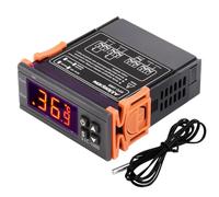 Aideepen STC-1000 Regolatore di temperatura DC 12V 10 A, termostato digitale multiuso, calibrazione della temperatura con sensore NTC, per fermentatori, congelatori, riscaldamento e raffreddamento
