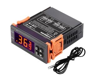Aideepen STC-1000 Regolatore di temperatura DC 12V 10 A, termostato digitale multiuso, calibrazione della temperatura con sensore NTC, per fermentatori, congelatori, riscaldamento e raffreddamento