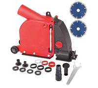 Aidelife cappa di aspirazione per smerigliatrice angolare 125mm cuffia di aspirazione. Tagliatrice per Parete,Scanalatrice Elettrica Incluse 2 Lame Diamantate 125mm
