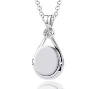 Aidenn H20 Just Add Water Collana H2o Medaglione Sirene Pendente, Amuleto Personalizzato per Immagini Regalo per Donne Ragazze Adolescenti, 2 cm (W) x 7 cm (L) x 1 cm (H), Edelstahl