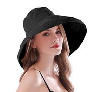 AIDIER Women Wide Brim Sun Hats Pieghevole UPF 50+ Cappello da Sole Protettivo
