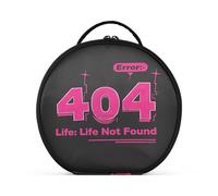 aidingzhi 404 Error Life Not Found Toiletry Bag Verticale Free-Standing Zipper Cosmetic Bag per le donne con divisori regolabili 11 IN