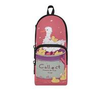 aidingzhi Anatre Carino Cartoon Nylon 3 Scomparti Grande Matita Sacchetto Per Ragazzi Grande Capacità Astucci Per Le Ragazze Cancelleria Organizzatore per il College