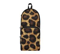 aidingzhi Animal Cheetah Skin Texture Nylon 3 Scomparti Matita Borse Per Ragazzi Studio & Astuccio Multifunzionale Per College Cancelleria Bag per Ufficio