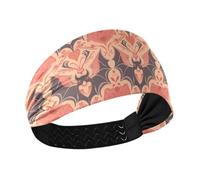 aidingzhi Animale Vampiro pipistrello Poster Stile Raffreddamento Allenamento Fasce per le donne Fasce elastiche per il sudore per la testa per la corsa tennis make up Uso quotidiano