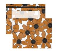 aidingzhi Astuccio con cerniere lisce, perforatore a 3 fori, per lettere di carta A4, confezione da 2 pezzi, per insegnanti agli occhi neri, Susan Simple Line Art Valentinesnes caffè