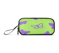 aidingzhi Astuccio per matite in nylon con farfalla verde fluorescente graffiti forniture scolastiche astuccio grande capacità per ragazze adolescenti cancelleria scolastica per scuola bambini