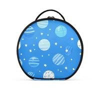 aidingzhi Ball Star Blue Cosmetic Bag Accessori da viaggio eleganti borse da viaggio per le donne con divisori regolabili 11 IN