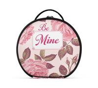 aidingzhi Be Mine - Borsa da viaggio verticale autoportante con rose e fiori, con divisori regolabili, 27,9 cm