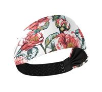 aidingzhi Bellezza Primavera Fiori Rosso Raffreddamento Fasce per le donne alla moda Elastici per capelli per i capelli delle donne per tennis escursionismo Calcio