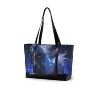 aidingzhi Blu Galloping Horse borsa professionale del computer portatile 14 con le borse della chiusura lampo per il lavoro per l'ufficio con il pranzo