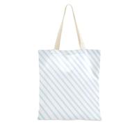 aidingzhi Blu Stripes Canvas Tote Bag robusta tela Shopping Bags Per la spesa Natale Pensione Shopping Beach Lavoro 16 "x15" scuola essenziale