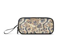 aidingzhi Boho Game Map Nylon Matita Borse Per Ragazze Alta Capacità Astuccio Per Teen Scuola Cancelleria per le Donne Elementari