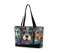 aidingzhi Boho Style Primitive Dogs Borse robuste per laptop con cerniera borse da lavoro per infermieri con pranzo