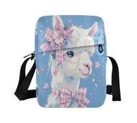 aidingzhi Borsa a tracolla in alpaca blu pesca per le donne borse a tracolla per le donne piccole borse per il corpo Croos Cinghia regolabile per sport all'aria aperta Casual