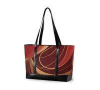 aidingzhi Borsa da 14 pollici del computer portatile delle donne moderne di arte astratta rossa con la borsa della chiusura lampo della chiusura lampo per il volo con