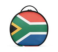 aidingzhi Borsa da toilette con bandiera del Sud Africa nazionale sudafricana con scomparti e maniglia borse portatili per il trucco per le donne con divisori regolabili 27,9 cm