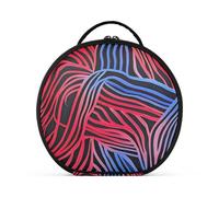 aidingzhi Borsa da toilette con texture astratta irregolare rossa e blu, accessori da viaggio alla moda, borse per il trucco per le donne con divisori regolabili 27,9 cm