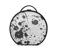 aidingzhi Borsa da toilette verticale autoportante con macchie di inchiostro ad acquerello nero e bianco, grandi borse da viaggio per le donne con divisori regolabili 27,9 cm