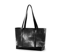 aidingzhi Borsa di totalizzatore portatile del computer portatile del mistero nero della nebbia con le borse di totalizzatore della chiusura lampo per il lavoro per