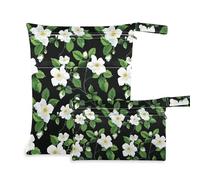 aidingzhi Borsa lavabile per costume da bagno, confezione da 2 elementi essenziali da viaggio per bambini, con manici per pannolini per bambini, bagno (fiori)