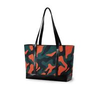 aidingzhi Borsa moderna del computer portatile degli uomini di verde arancione nero del camuffamento con la valigetta della chiusura lampo per il volo