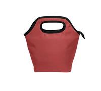 aidingzhi Borsa per il pranzo isolata con manico curvo scatola per il pranzo resistente all'acqua picnic borsa termica per picnic scuola marrone tinta unita pura pianura
